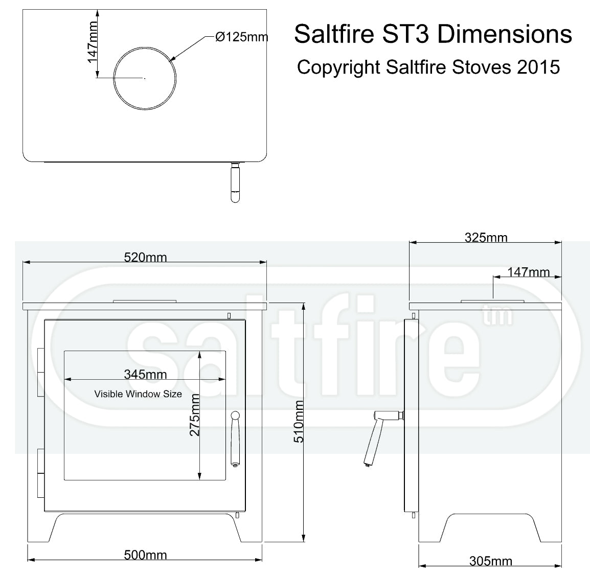 Saltfire ST3 Wood Burning Stove